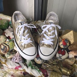 Converse Gold Beautiful🌼💫🧦